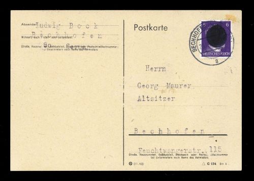 1945, SBZ Bundesland Sachsen, AP 785 I, Brief