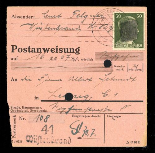 1945, SBZ Bundesland Sachsen, AP 794 I, Brief