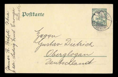 1910, Deutsche Kolonien Kamerun, P 14 , Brief
