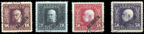 1916, Österreich Feldpost Serbien, 38-41, gest.
