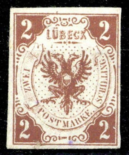 1859, Altdeutschland Lübeck, 3, (*)