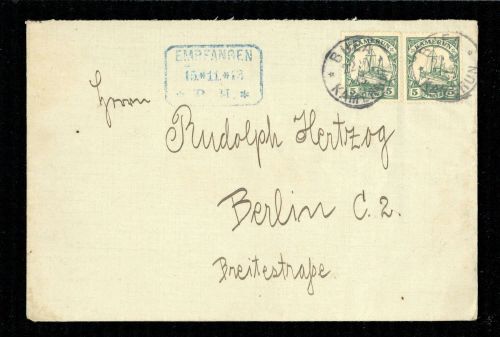1913, Deutsche Kolonien Kamerun, 21 (2), Brief