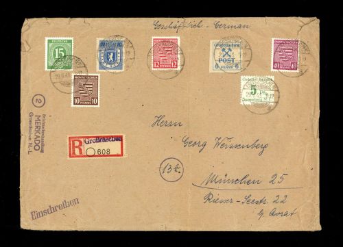 1946, Deutsche Lokalausgabe Grossräschen, 34 u.a., Brief