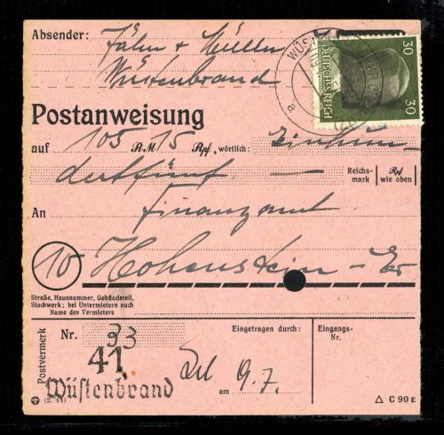 1945, SBZ Bundesland Sachsen, AP 794 I (2), Brief