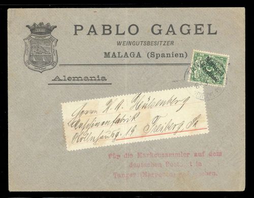1900, Deutsche Auslandspost Marokko, 2, Brief