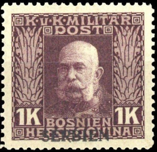 1914, Österreich Feldpost Serbien, 17, *
