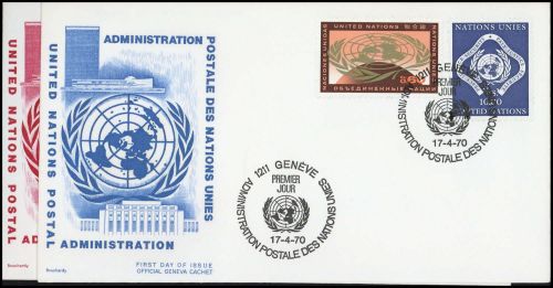 1979, UNO Genf, 9-14, FDC
