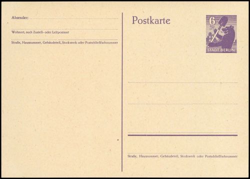 1945, SBZ Berlin Brandenburg, P 2, Brief