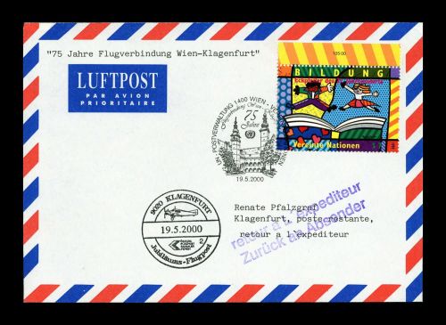 2000, UNO Wien, 300, Brief