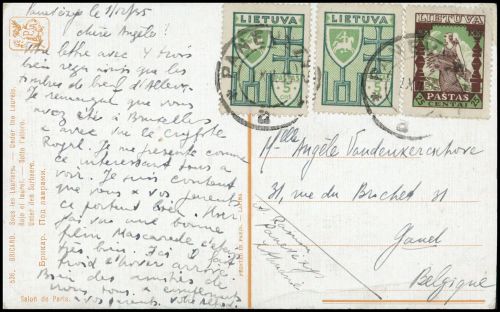 1935, Litauen, 395 (2), 397, Brief