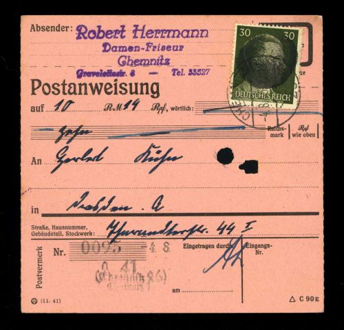 1945, SBZ Bundesland Sachsen, AP 794 I, Brief