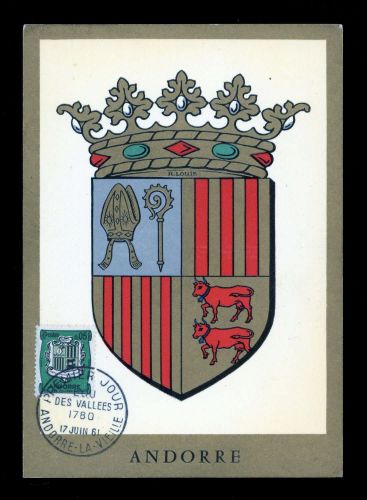 1961, Andorra Französische Post, 164 MK, Brief