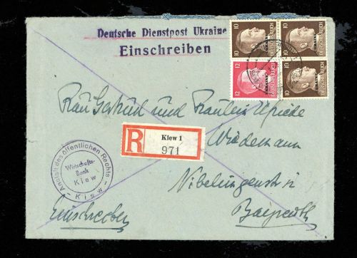1943, Deutsche Besetzung II. WK Ukraine, 7 (3), 8, Brief