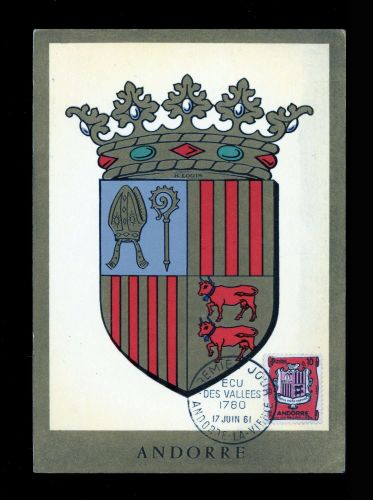 1961, Andorra Französische Post, 165 MK, Brief