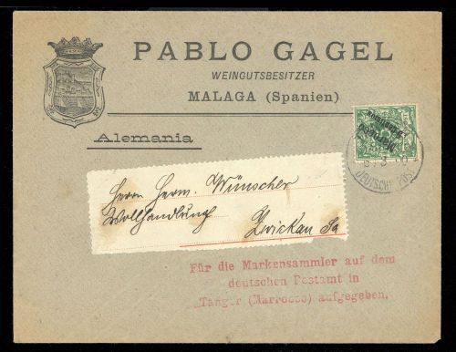 1900, Deutsche Auslandspost Marokko, 2, Brief