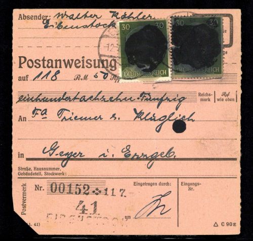 1945, SBZ Bundesland Sachsen, AP 794 I (2), Brief