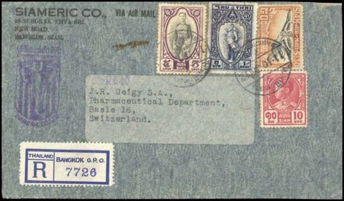 1946, Thailand, 210, 254 u.a., Brief