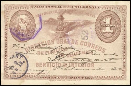 1895, Guatemala, P 6, Brief