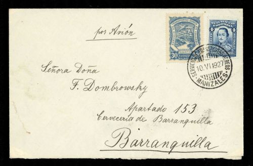 1927, Scadta, 33, Kol 298, Brief