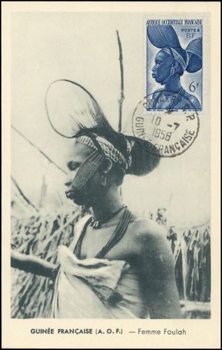1947, Französisch Westafrika (Occident.), 48 MK, Brief