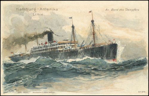 1907, Deutsche Schiffspost allgemein, 86 I, Brief