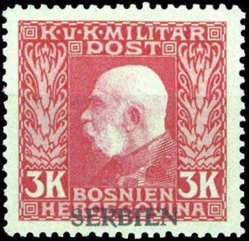 1914, Österreich Feldpost Serbien, 19, **