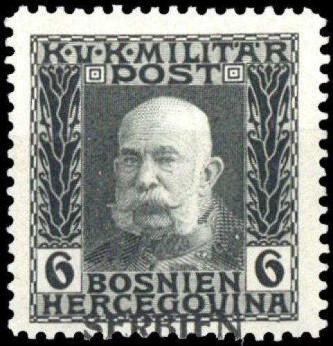 1914, Österreich Feldpost Serbien, 5, **