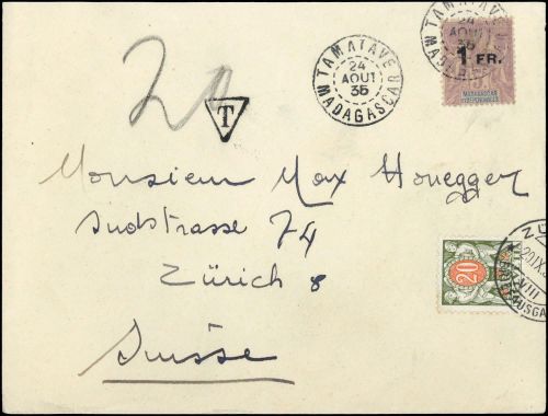 1921, Madagaskar, 144 u.a., Brief