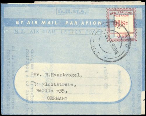 1955, Neuseeland, Brief