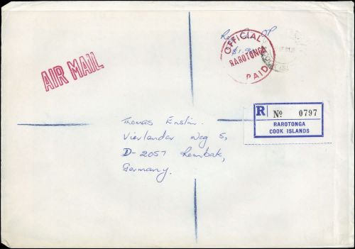 1981, Cook Inseln, Brief