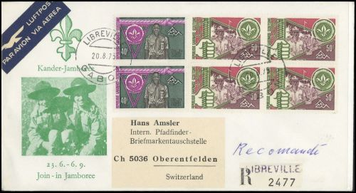 1975, Int.Organisationen,Pfadfinder,, Ga 563-64, Brief