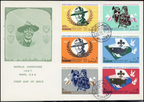 1967, Int.Organisationen,Pfadfinder,, Ma 31-36 A, FDC