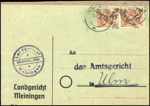 1948, SBZ Handstempel Bezirk 16, 174 III (3), Briefst.