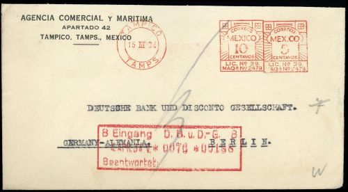 1934, Mexiko, Brief