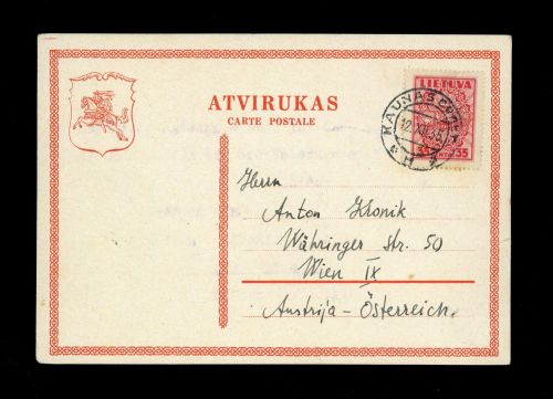 1935, Litauen, 398, Brief