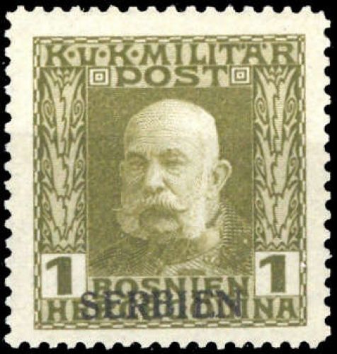 1914, Österreich Feldpost Serbien, 1, **