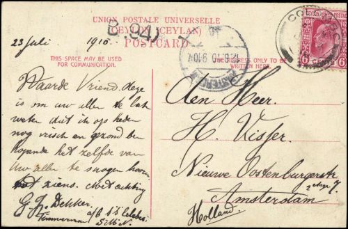 1904, Ceylon, 149, Brief