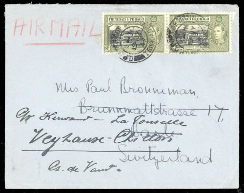 1938, Trinidad und Tobago, 141 (2), Brief