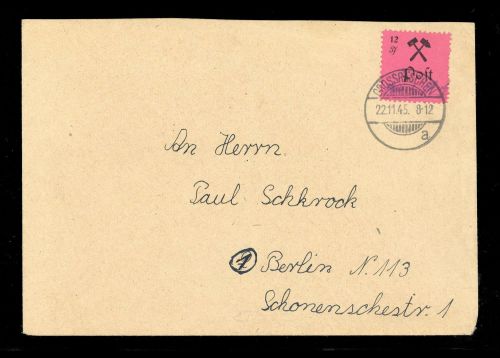 1945, Deutsche Lokalausgabe Grossräschen, 19 A, Brief