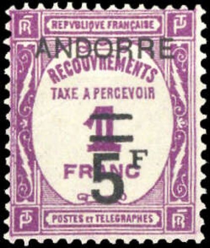 1931, Andorra Französische Post, P 13, **
