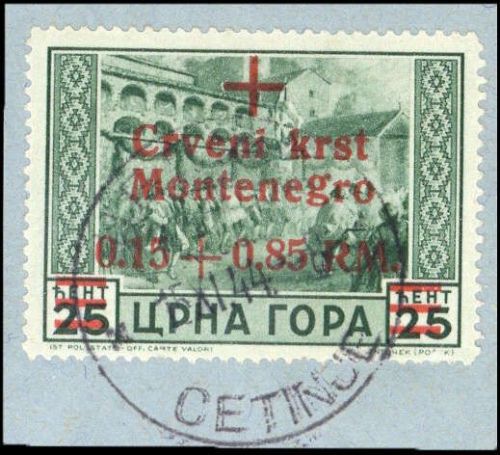 1944, Deutsche Besetzung II. WK Montenegro, 29, Briefst.