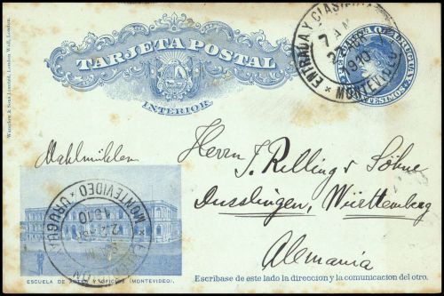 1901, Uruguay, P 25, Brief