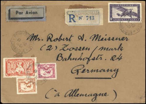 1951, Französisch Indochina Südchina A: Allg. Ausg., 280, 183 u. ...