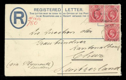 1903, Süd Nigeria, EU 2 A u.a., Brief