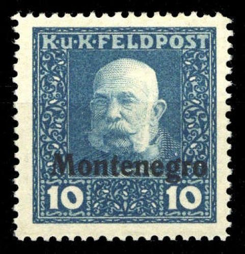 1918, Österreich Feldpost Montenegro, I, *