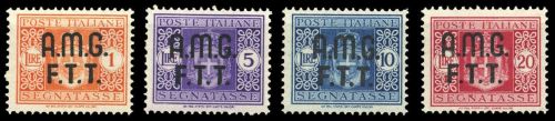 1947, Triest Zone A, P 1-4, **