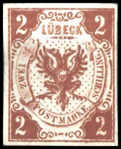 1859, Altdeutschland Lübeck, 3, (*)