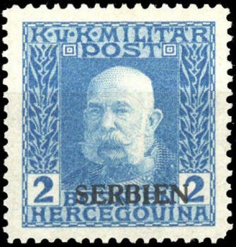 1914, Österreich Feldpost Serbien, 2, **