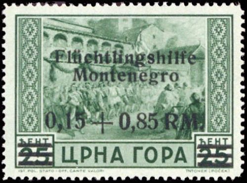 1944, Deutsche Besetzung II. WK Montenegro, 22, **