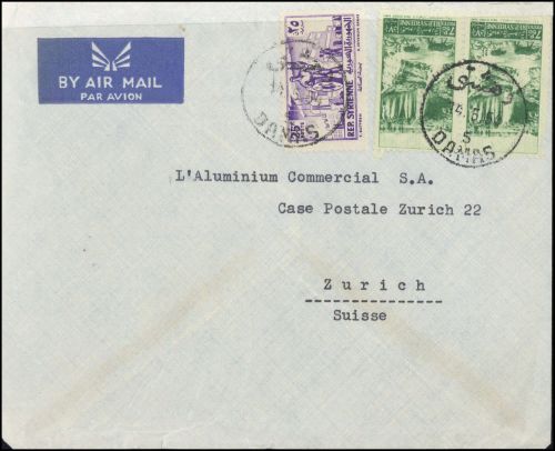 1953, Syrien, 636, 623 (2), Brief